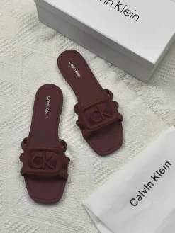 CALVIN KLEIN Slides & Slippers Rubber (Burgundy) EU36-41 A0020260603021069