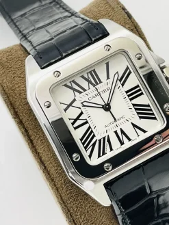Alternative view of CARTIER Santos Automatic 100 (White Dial) 51mm A300202606040344439