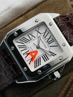 Alternative view of CARTIER Santos Automatic 100 (White Dial) 51mm A300202606040458439
