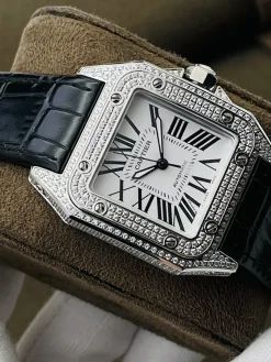 CARTIER Santos Automatic 100 (White Dial) 51mm A600202606040441519