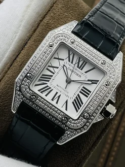 Alternative view of CARTIER Santos Automatic 100 (White Dial) 51mm A600202606040441519