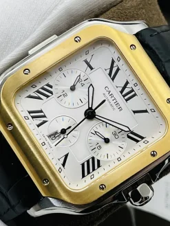 Alternative view of CARTIER Santos Automatic WSSA0017 (White Dial) 40mm B000202606040324639