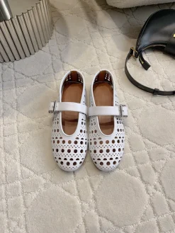 Alternative view of CELINE Flats & Loafers Leather (White) EU35-39 B10202606030215109