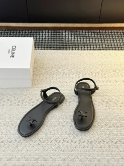Alternative view of CELINE Sandals & Mules Leather (Black) EU35-40 B10202606030216109