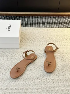 Alternative view of CELINE Sandals & Mules Leather (Brown) EU35-40 B10202606030219109