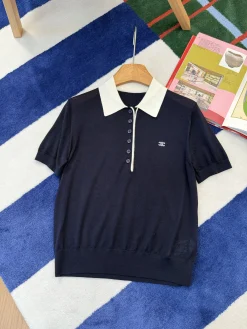 CELINE Shirts & Polos Cotton (Navy-White) S-M-L C05202606011820129