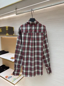 Alternative view of CELINE Shirts & Polos Cotton (Red-White-Green-Black) 36-42 A95202606130747109