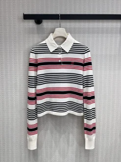 CELINE Shirts & Polos Cotton (White-Black-Red) S-M-L B75202606011495119
