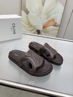 CELINE Slides & Slippers Rubber (Brown-Black) EU35-41 A8020260603022599