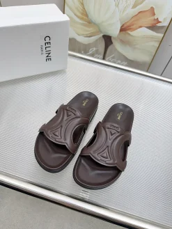 Alternative view of CELINE Slides & Slippers Rubber (Brown-Black) EU35-41 A8020260603022599