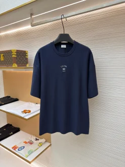 CELINE T-shirts & Vests Cotton (Navy) S-XL A1520260613072779