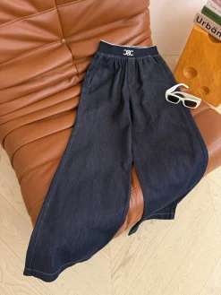 CELINE Trousers & Shorts Denim (Dark blue) B55202606011346119