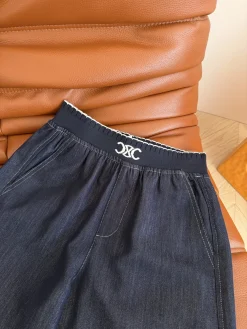 Alternative view of CELINE Trousers & Shorts Denim (Dark blue) B55202606011346119