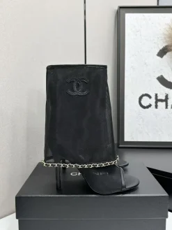 CHANEL Boots & Booties Mesh (Black) EU35-41 C30202606030230139