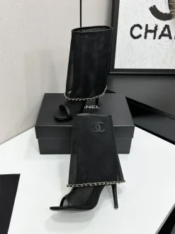 Alternative view of CHANEL Boots & Booties Mesh (Black) EU35-41 C30202606030230139