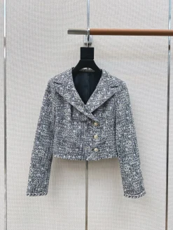 CHANEL Coats & Jackets Cotton (Gray-Pink-Blue-Yellow) S-M-L C85202606010708159