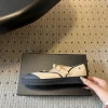 CHANEL Flats & Loafers Canvas (Beige-Black) EU35-41 B40202606030300109