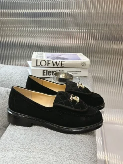 CHANEL Flats & Loafers Suede (Black) EU35-40 B20202606030302109