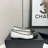 CHANEL Flats & Loafers Tweed-Leather (White-Black) EU35-41 B80202606030316129