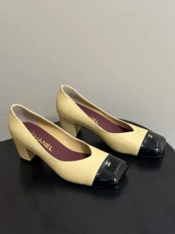 CHANEL Pumps & Heels Leather (Beige-Black-Burgundy) EU35-39 B60202606030329119