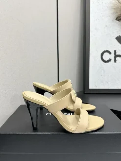 CHANEL Pumps & Heels Leather (Beige-Black) EU35-41 B70202606030327119