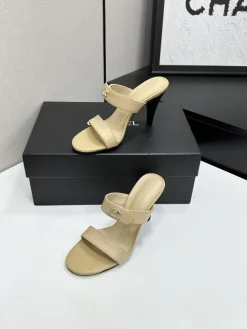 Alternative view of CHANEL Pumps & Heels Leather (Beige-Black) EU35-41 B70202606030327119