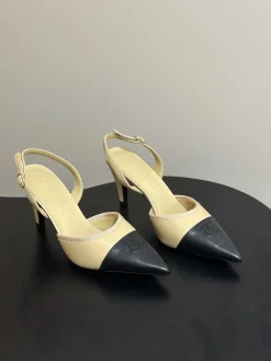CHANEL Pumps & Heels Leather (Black-Beige) EU35-39 B70202606030337119