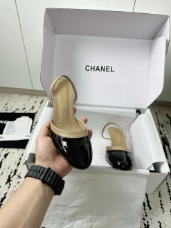 Alternative view of CHANEL Pumps & Heels Leather (Black-Beige) EU35-41 B70202606030338119