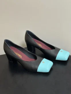 CHANEL Pumps & Heels Leather (Black-Blue) EU35-39 B60202606030340119