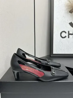 CHANEL Pumps & Heels Leather (Black-Red) EU35-39 B60202606030342119