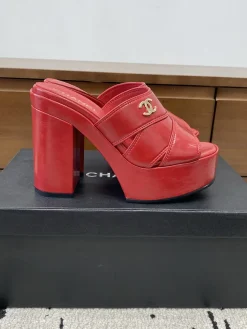 CHANEL Pumps & Heels Leather (Red) EU35-39 B90202606030355129