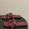 CHANEL Sandals & Mules Crocodile Leather (Burgundy) EU35-39 B30202606030379109