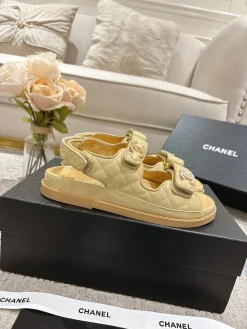 CHANEL Sandals & Mules Leather (Beige) EU35-40 B20202606030382109