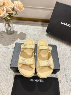 Alternative view of CHANEL Sandals & Mules Leather (Beige) EU35-40 B20202606030384109