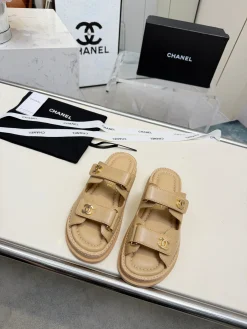 CHANEL Sandals & Mules Leather (Beige) EU35-40 B50202606030385119