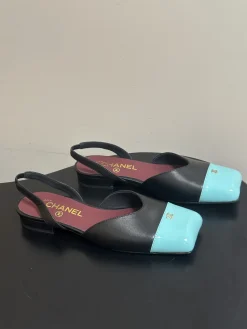CHANEL Sandals & Mules Leather (Black-Blue-Red) EU35-39 B60202606030400119