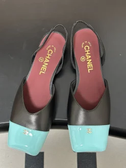 Alternative view of CHANEL Sandals & Mules Leather (Black-Blue-Red) EU35-39 B60202606030400119