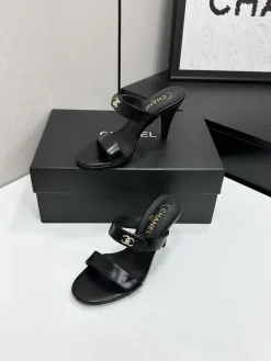 Alternative view of CHANEL Sandals & Mules Leather (Black-Gold) EU35-41 B70202606030397119