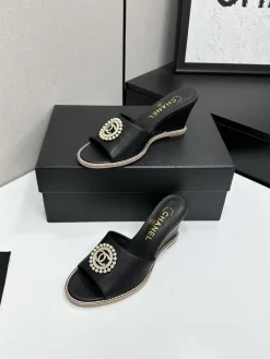 Alternative view of CHANEL Sandals & Mules Leather (Black-Gold-White) EU35-41 B50202606030402119