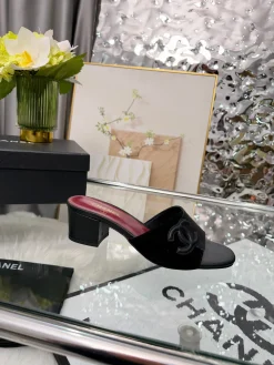 CHANEL Sandals & Mules Leather (Black-Red) EU35-43 A7020260603040389