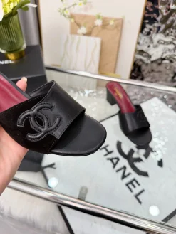 Alternative view of CHANEL Sandals & Mules Leather (Black-Red) EU35-43 A7020260603040389