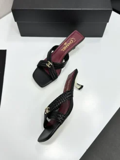 Alternative view of CHANEL Sandals & Mules Leather (Black-Red-Gold) EU35-41 B50202606030405119
