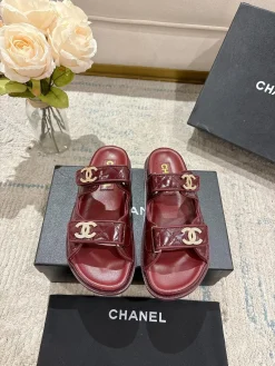 CHANEL Sandals & Mules Leather (Burgundy) EU35-40 B20202606030415109