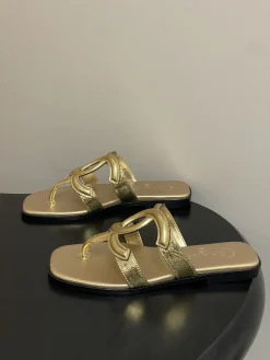 CHANEL Sandals & Mules Leather (Gold) EU35-39 B40202606030419109