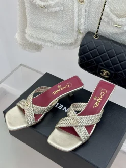 Alternative view of CHANEL Sandals & Mules Leather (Gold-Red) EU35-39 B40202606030420109
