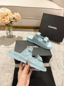 CHANEL Sandals & Mules Leather (Light Blue) EU35-40 B20202606030422109