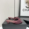 CHANEL Sandals & Mules Leather-Mesh (Burgundy) EU35-41 B40202606030428109