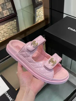 CHANEL Sandals & Mules Leather (Pink) EU35-40 B20202606030425109