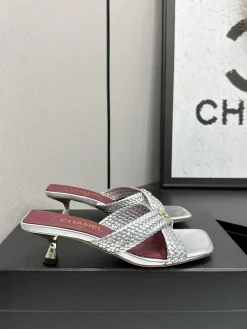 CHANEL Sandals & Mules Leather (Silver-Red-Gold) EU35-41 B50202606030434119