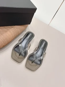 Alternative view of CHANEL Sandals & Mules PVC (Black-Clear) EU36-40 A7020260603045289